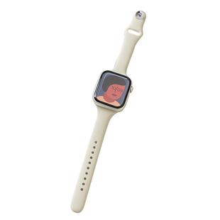 适用applewatch11表带iwatch9苹果S11手表S10硅胶S9新款8运动se3女生7夏腕带可爱小蛮腰细高级感男创意watchs
