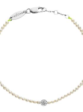 Redline/红绳白金儿童珍珠手链