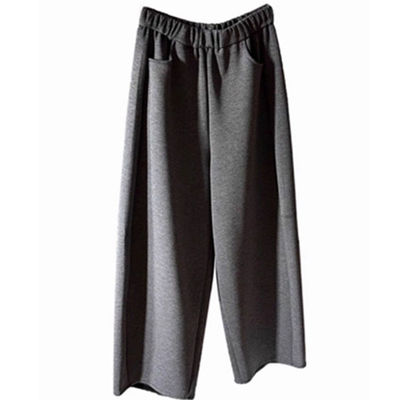 加绒加厚松紧腰梧桐裤女秋冬加绒145小个子显瘦八九分萝卜卫裤xxs