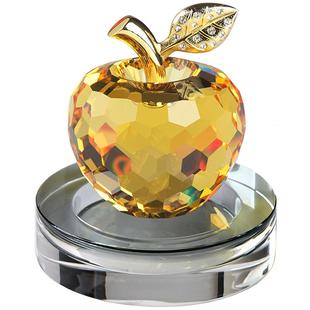 汽车摆件水晶苹果香水女车载内饰中控台车上女神2025新款车内饰品