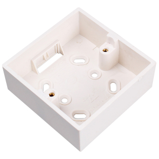 10个 线盒明装底盒86型明盒插座盒子开关接线盒底座PVC明装盒超薄