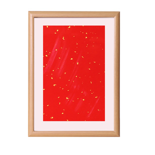 自己写毛笔字书法摆台中式字画实木7寸8寸A4A3书法作品纸装裱红色宣纸卡纸画芯空白宣纸画框相框手工免装裱