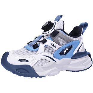 贵人鸟男童鞋网面透气2025夏季新款运动鞋潮牌中大童春夏款老爹鞋