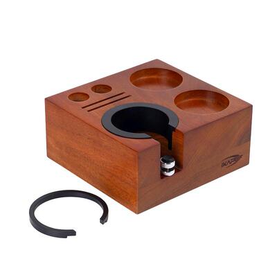 IKAPE咖啡压粉座实木方形收纳盒