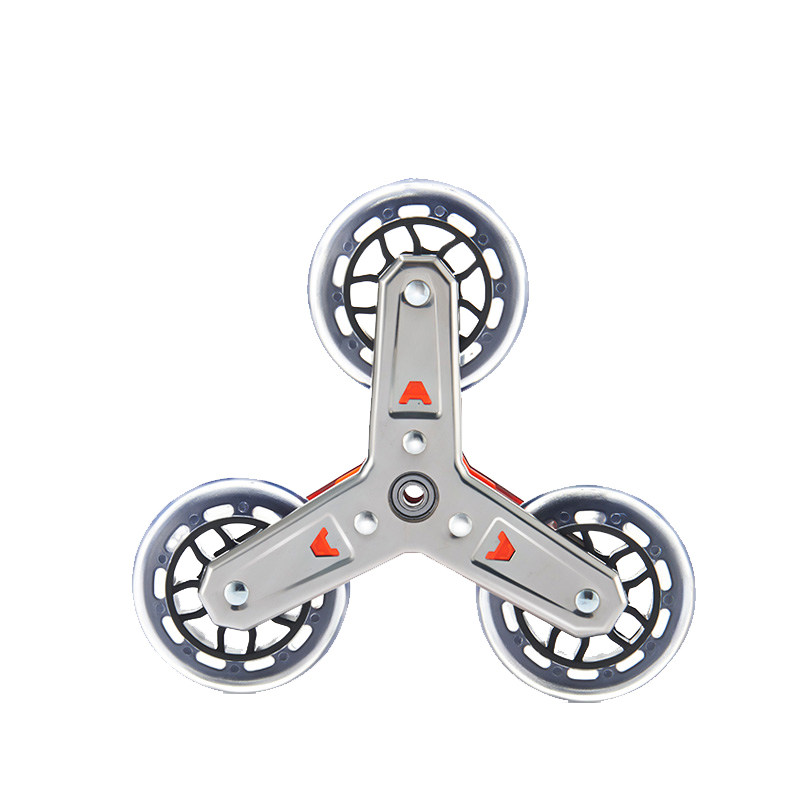 铝合金购物车买菜车配件轴承不锈钢水晶爬楼轮耐磨三角轮购物袋子