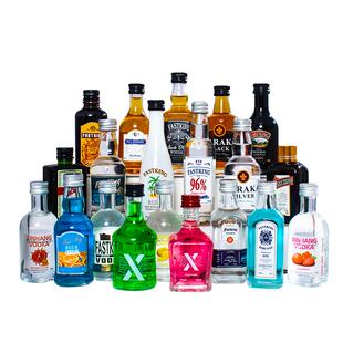 迷你版小酒小瓶洋酒朗姆酒便携威士忌谷类调酒基酒套装便利店调酒