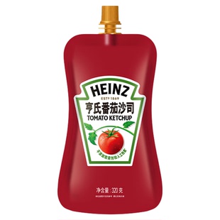 亨氏番茄沙司320g袋装挤压式家用蕃茄酱三明治薯条手抓饼调味酱