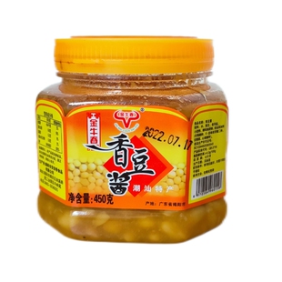 金牛春香豆酱450g潮汕特产黄豆瓣酱揭阳大酱调味酱炒菜普宁黄豆酱