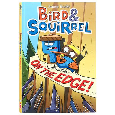 进口英文原版Bird & Squirrel #3 on the Edge!小鸟和松鼠悬崖边缘Scholastic学乐全彩漫画动物冒险卡通小学生课后读物6-8-12岁
