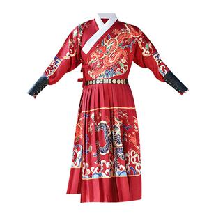 原创汉服明制飞鱼服男女情侣同款龙袍锦衣卫曳撒日常非古装伴郎服