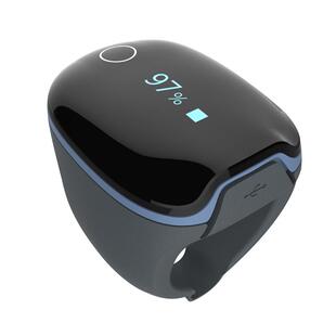 乐普血氧仪指夹式脉搏血氧饱和度仪戒指环心率检测仪呼吸睡眠监测