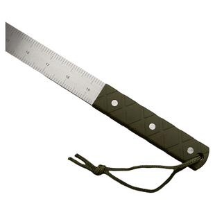 龙泉锻打5MM厚淬火钢戒尺防卫尺棍尺把玩车载防身工具加厚尺子