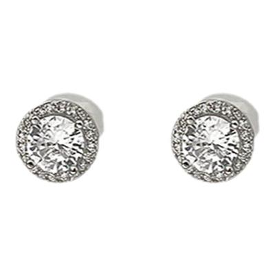 超闪单钻锆石耳夹夏季轻奢耳饰