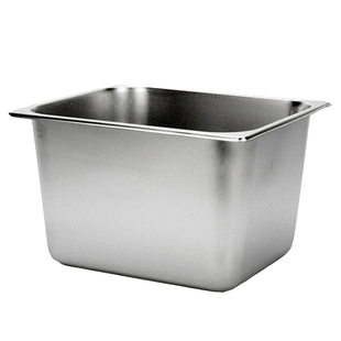 不锈钢份数盆长方形盆带盖商用食物盆快餐车自助餐盛菜盆方盘盒子