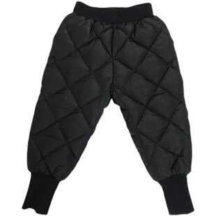 儿童羽绒裤冬季加厚女童外穿保暖中小童男童宝宝户外防寒白鸭绒裤