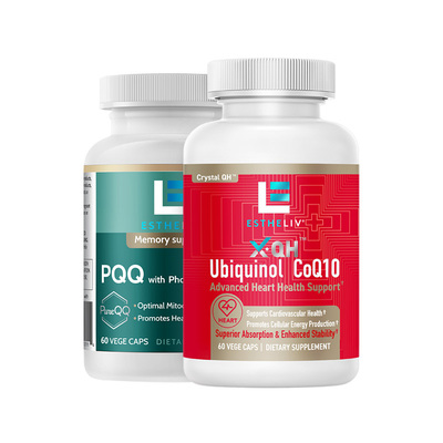 【2瓶装】ESTHELIV研生之力美国PQQ+还原型辅酶Q10供能养心组合