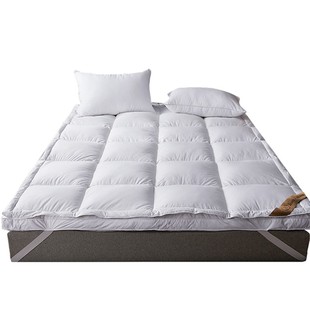 全季半岛五星级酒店95%白鹅绒软床垫A类双层羽绒褥子家用保暖垫被