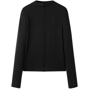 太平鸟冬季纯羊毛针织打底衫半高领休闲T恤A1CPE431S