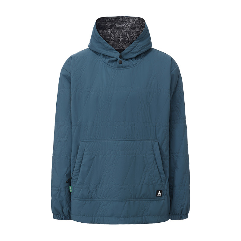 ADVT 男款棉服 套头外套秋冬保暖户外运动连帽防风夹克衫户外保暖