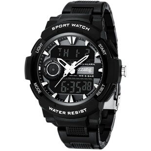 户外运动型手表男学生多功能潮流机械男士防水夜光闹钟计时电子表