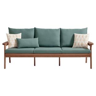 林氏家居北欧日式实木沙发小户型冬夏两用双人家具木质制客厅