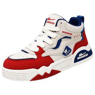 回力帆布男鞋春季运动高帮休闲马年限定红色超火厚底大码百搭板鞋