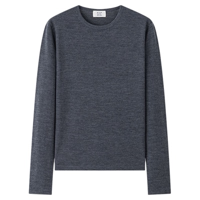 JCLP金纯良品 2026年春新款 100%美丽诺羊毛 纯色针织打底衫T恤女