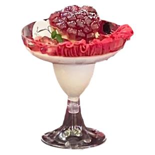 一次性冰淇淋杯香槟杯高脚慕斯杯食品级透明布丁塑料杯创意葫芦杯