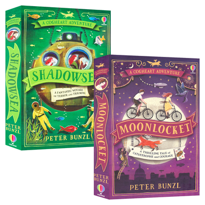 A Cogheart Adventures Moonlocket Shadowsea 齿轮之心冒险系列 2 4 蒸汽朋克奇幻冒险小说 英语章节书 英文原版进口儿童图书