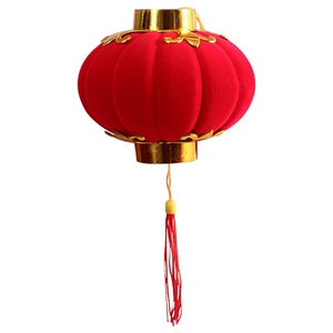 大红小灯笼挂饰新年树上挂件院子