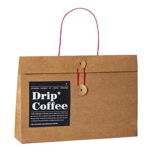 挂耳咖啡包装盒手提牛皮纸袋茶叶包装纸盒饼干面包点心喜糖包装盒