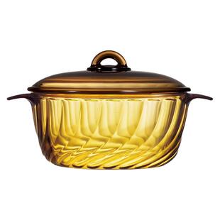 法国进口乐美雅玻璃锅琥珀锅明火直烧汤锅砂锅炖锅2.5L3.5L3.8L