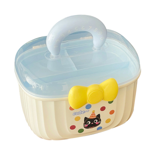 儿童发饰收纳盒大容量双层发绳发圈皮筋头绳手提便携首饰收纳神器