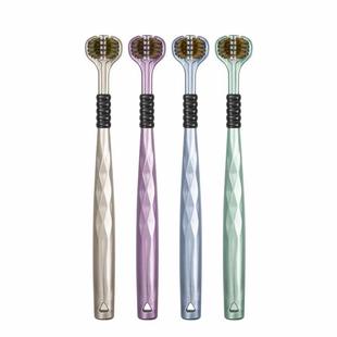 三面牙刷软毛牙刷成人家庭装360度3头牙刷三头包裹式牙刷刷牙神器