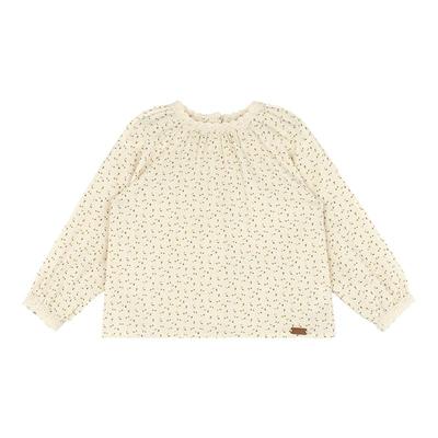 utouto秋季碎花蕾丝领小衫