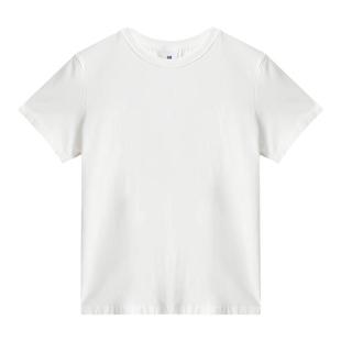 显瘦正肩磨毛短袖t恤女韩版宽松休闲百搭上衣t恤内搭打底衫2025