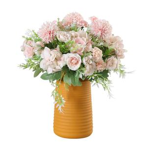 绣球花假花仿真花束塑料手捧花小束把花玫瑰绢花干花家居摆设装饰