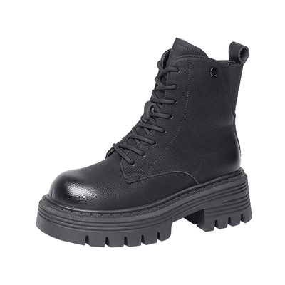 Semir马丁靴加薄绒pvc马丁靴厚底