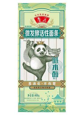 鲁花经典熊猫系列碱水挂面