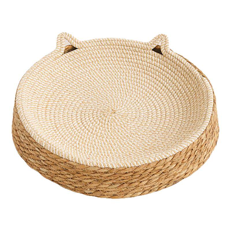藤编猫窝夏季宠物圆形猫窝四季
