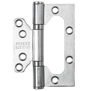 4寸不锈钢子母合页静音轴承房门实木门免开槽304合叶5寸黑色铰链