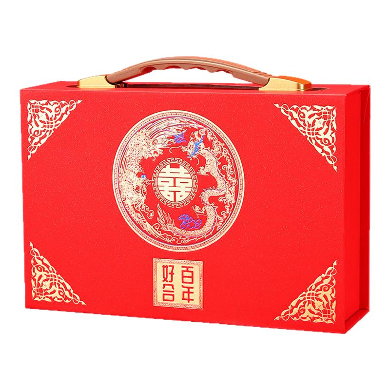 結(jié)婚訂婚禮金盒聘金盒聘禮盒提親現(xiàn)金禮盒五金禮金箱彩禮盒