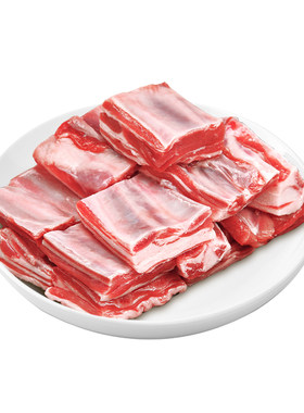 宁夏滩羊新鲜羊肉羔羊肋排小排寸排原切羊排块烧烤手抓羊肉条排