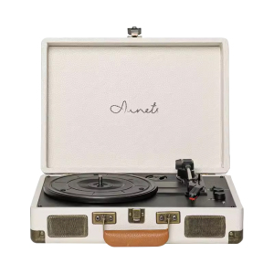 Aunets黑胶唱片机复古留声机蓝牙音箱一体便携式黑胶唱机生日礼物