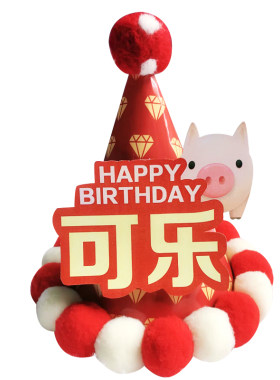 宝宝周岁成品生日帽定制姓名