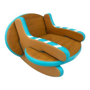 户外午休便携式充气椅子野外露营懒人沙发音乐节充气拼接摇摇椅子