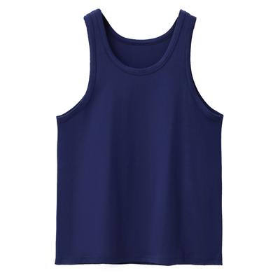 中老年宽松100%纯棉男背心透气