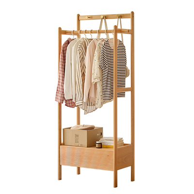 实木衣帽架落地卧室家用挂衣架