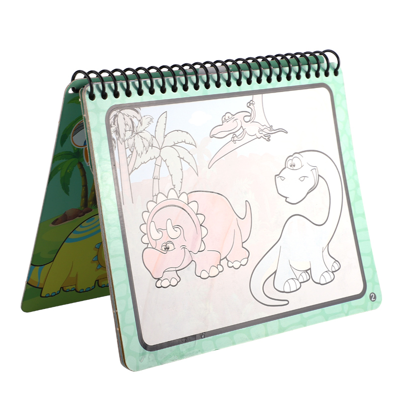 幼儿园涂色绘画本画画书套装宝宝反复涂鸦填色儿童启蒙神奇水画册