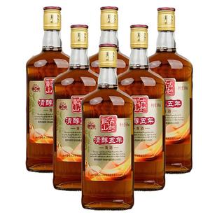 古越龙山绍兴黄酒清醇五年500ml花雕酒半甜型月子黄酒可
